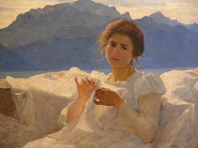 1855-Giovanni Sottocornola - Ritratto della figlia Anita